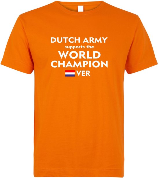 T-shirt Dutch Army supports the World Champion | Formule 1 fan | Max  Verstappen / Red... | bol