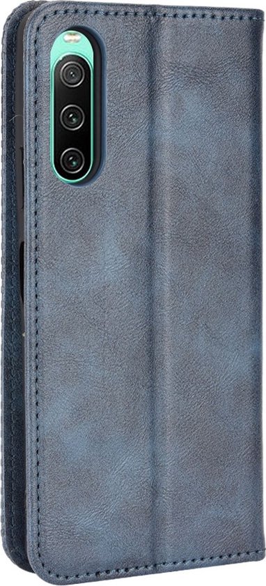Coque Sony Xperia 10 IV - Mobigear - Série Sensation - Bookcase en  Similicuir - Blauw... | bol