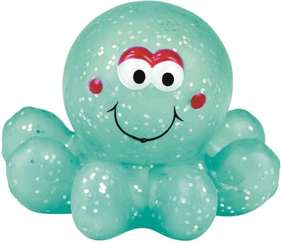 glitter Octopus lichtgevend turquoise bad zwembad speelgoed