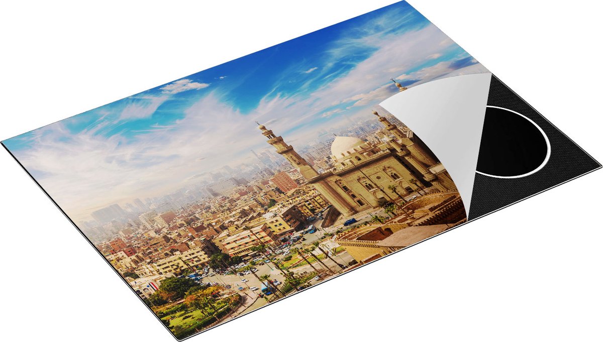 Chefcare Inductie Beschermer Moskee in Cairo, Egypte - 75x55 cm - Afdekplaat Inductie - Kookplaat Beschermer - Inductie Mat