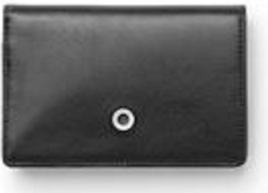Graf von Faber-Castell business card wallet open smooth Calfskin leder zwart