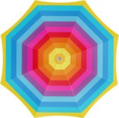 Strandparasol rainbow 180 cm nylon