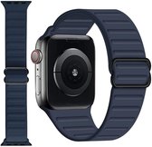 Siliconen Stretch Band - Blauw - Geschikt Voor Apple Watch Series 42/44/45mm