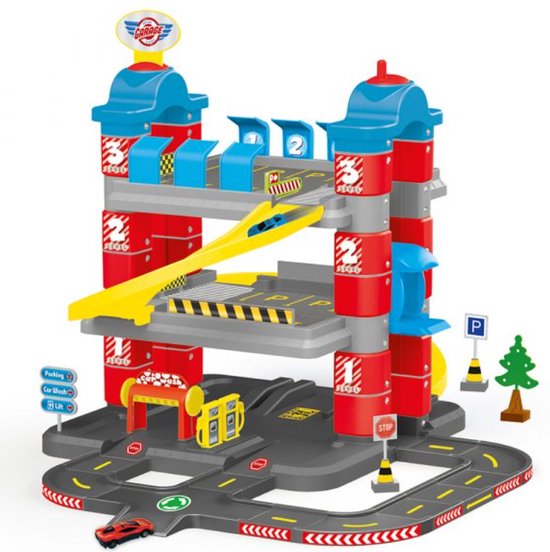 Gewend aan Etna gekruld Autogarage speelgoed - Garage speelgoed – Autogarage New York 3 etages -  Autobaan... | bol.com