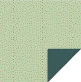 HOP - Papier Papier cadeau - Confettis pistache or - Vert - 70x300 cm
