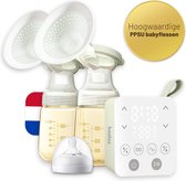 Borstkolf Electrisch Dubbel - Kolf Draadloos Borstpomp Breast Pump - Kolfset Inclusief PPSU Babyfles