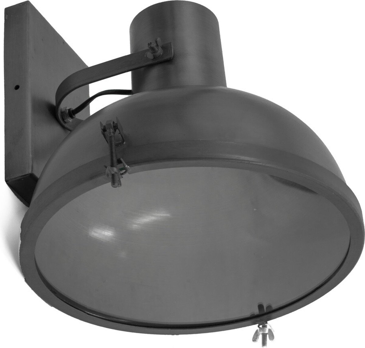 Industriële wandlamp - zwarte wandlamp - Kolony - metalen wandlamp