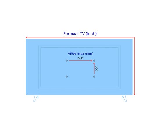 WM4661 Solid TV-beugel draaibaar - kantelbaar - 32-90 inch - VESA 600 - One For All