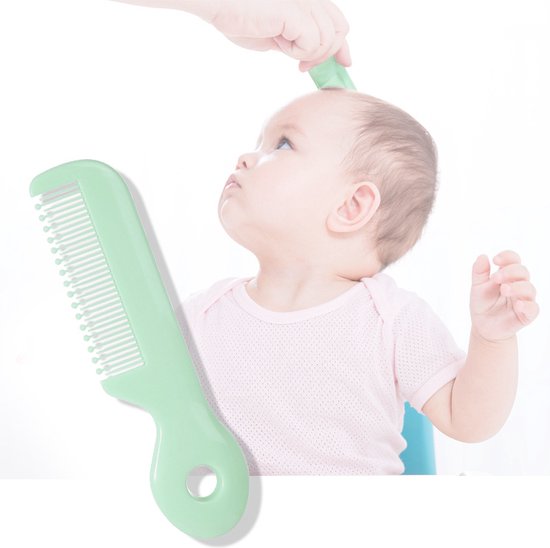 Baby verzorgingsset groen - babyverzorgingsset - kraamcadeau - manicureset met kam van A3 Baby & Kids — afbeelding 4