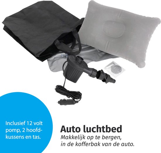Auto luchtbed voor achterbank - met 12v elektrische pomp van Karecel — afbeelding 5