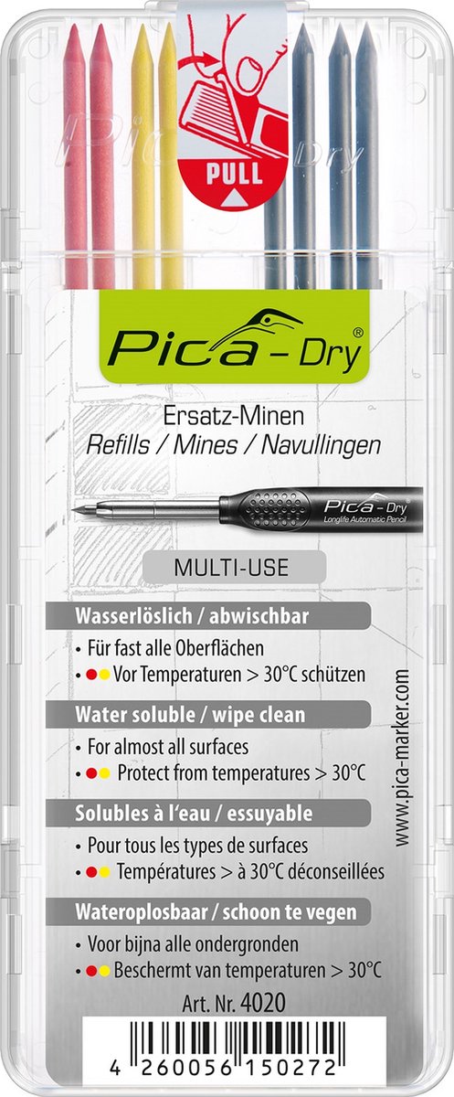 Pica 4020 Dry navulling t.b.v. Pica Dry 3030 Markeerpotlood