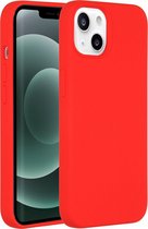 Iphone 13 mini hoesje - siliconen case - telefoonhoesje - Rood