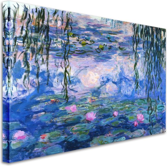 Tableau Décoratif Claude Monet - Nymphéas, Impressionnisme, Prêt à Accrocher, Parfait Pour Le Salon Ou La Chambre