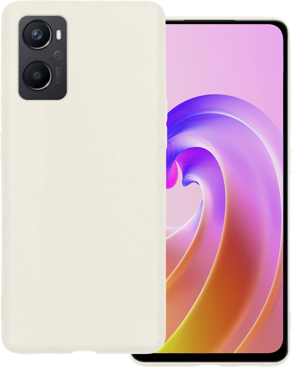 Hoesje Geschikt voor OPPO A96 - Sterk & Shockproof - Hoes Cover - Siliconen Case - Wit