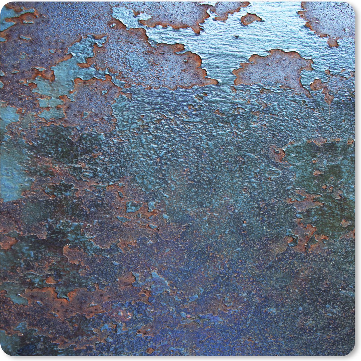 Muismat XXL 80x80 cm - Bureau onderlegger - Bureau mat Roest - Groen - Oranje - Bureaumat - Gaming mousepad xl - Bureaulegger groot - Computer deskmat