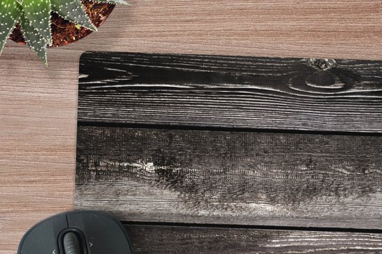 Tapis de souris XXL - Sous-main - Tapis de bureau - Vintage - Bois dur - Design - 60x60 cm - Tapis de souris XXL