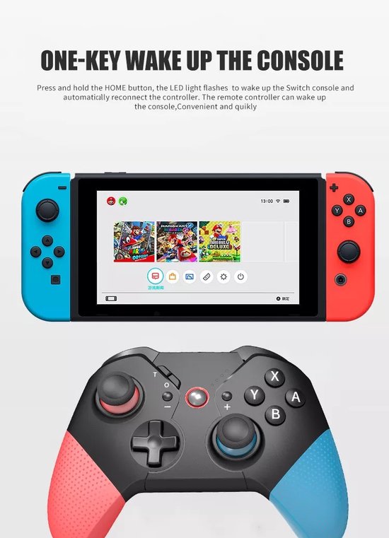 Pro Controller - Geschikt voor Nintendo Switch - Zwart - Merkloos