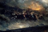 Peter Nicolai - Arbo The Wild Hunt of Odin (Aasgaardreien) (1872), De wilde jacht van Odin Canvas Print