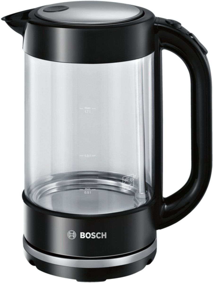 Bosch TWK70B03 waterkoker 1,7 l Zwart, Transparant 2400 W