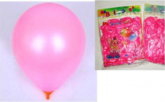 Latex ballonnen, 10 inch, roze, set van 100 stuks, circa 30 cm