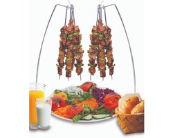 Spiesenhanger - standaard - BBQ Grill2 Spiezen Houders met 10 Spiezen - Vleespennen