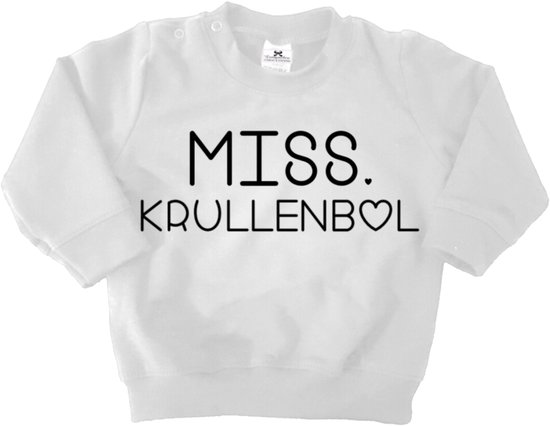 Sweater wit meisjes-Miss krullenbol-Maat 92
