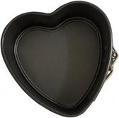 Mini Springvorm Hart - Zwart - Ø 12 cm - Bakvorm - Bakken - Koekjes - Cake - Keuken - bakvormpje - Valentine - Valentijnsdag - valentijn cadeautje