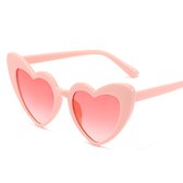 Zonnebril - Hartjes zonnebril - Hartshaped glasses - Festivalbril - Festival - Partybril - Roze - One size