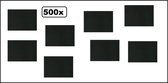 500x Placemats papier zwart - place mate diner restaurant eten placemate