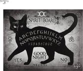 Spirit of Equinox - Black Cat Spirit Board - Canvas afbeelding 25 x 19 cm