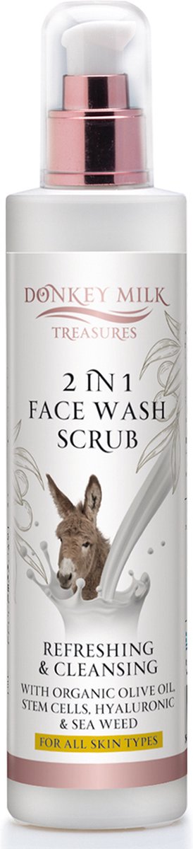 Pharmaid Donkey Milk Treasures 2 in 1 Face Wash Scrub 250ml | Exfoliant
