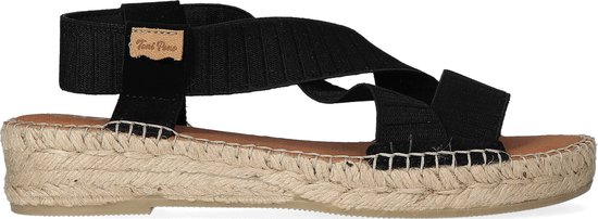 Toni Pons Eire-TR Dames Espadrilles Negre |  Zwart | Textiel | Maat 37