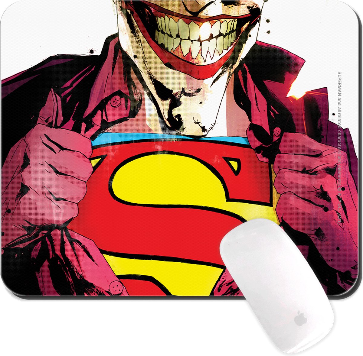 Superman The Joker - Muismat 22x18cm 3mm dik