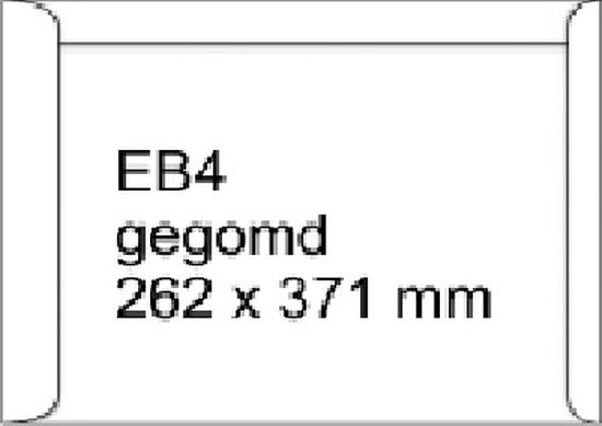 Bordrug enveloppen A4 - 262 x 371mm (100 st Bordrug enveloppen A4 - 262 x 371mm (100 st