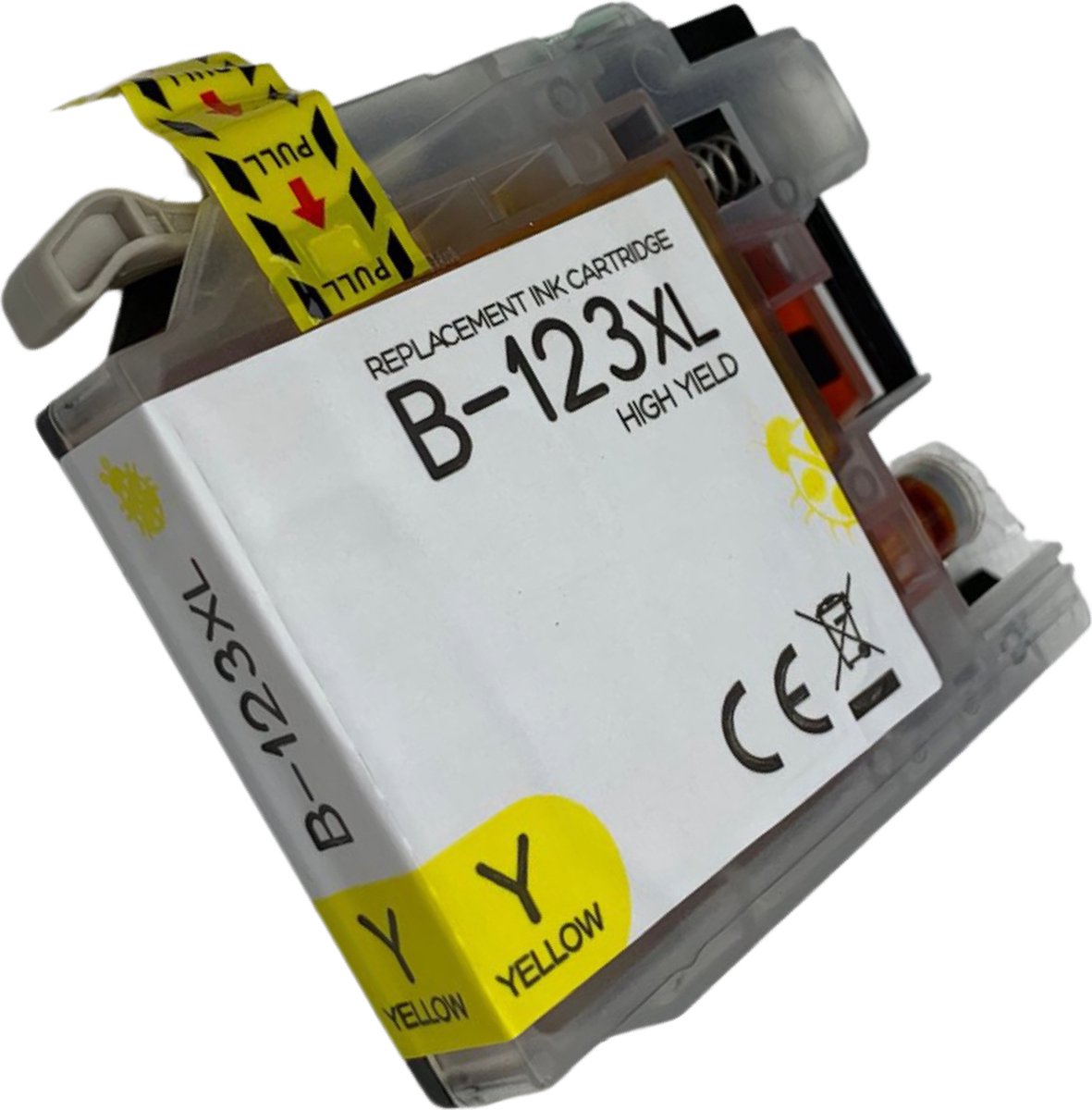 Inktplace Huismerk LC121 / LC123XL Inkt cartridge Yellow / Geel geschikt voor Brother