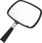 MOONIE'S® Miroir à main - Miroir de Maquillage - Miroir grossissant - Miroir de barbier - Zwart