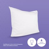 Cillows - Taies d' Taies d'oreiller Molton avec fermeture éclair - Protège coussin 40x80 cm - Wit