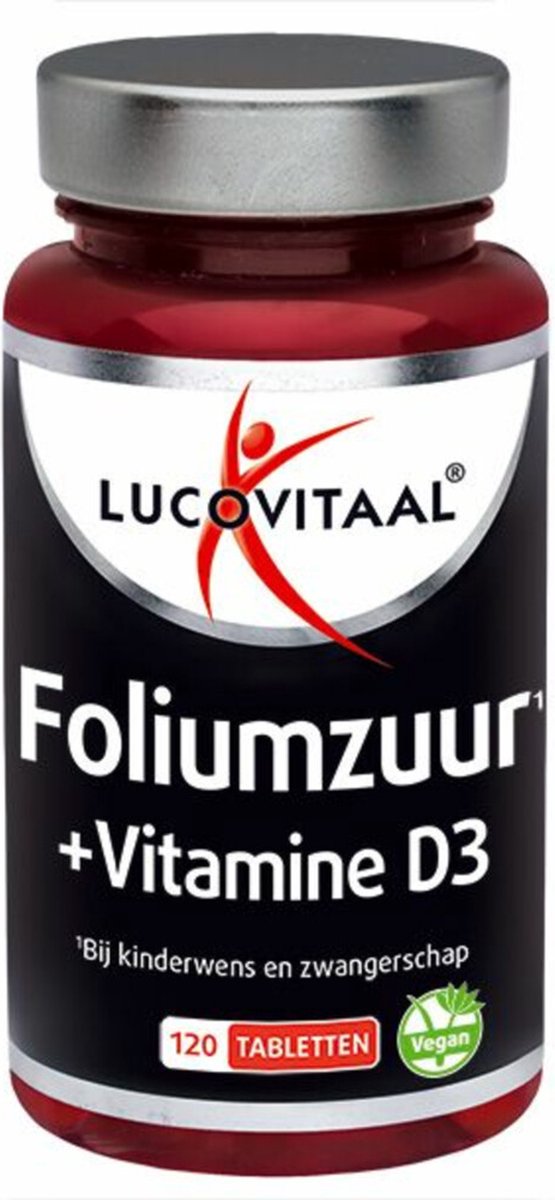 Goedkoopste Lucovitaal Foliumzuur Vitamine D3 120 tabletten