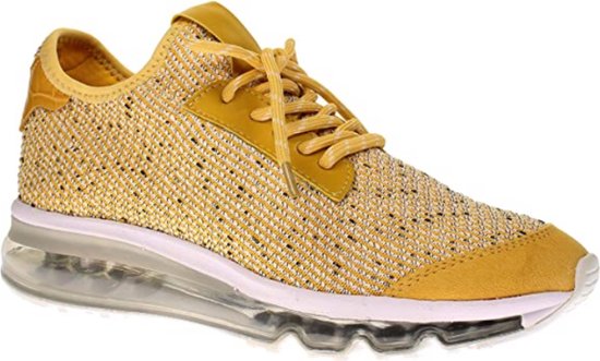 La Strada Dames Sneaker 1912612-4582 woven yellow Maat 39