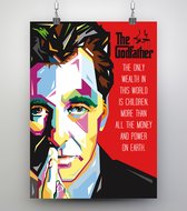 Poster WPAP Pop Art The Godfather - Al Pacino