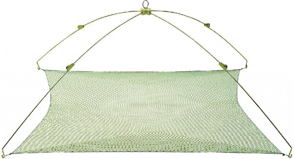 Jenzi - Kruisnet - 100 x 100 cm - Groen
