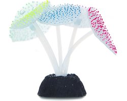 Nobleza Aquariuminrichting - Kunstmatige plant - 7x3,4x10,5 cm - Aquarium decoratie - Aquarium inrichting - Aquariumdecoratie plant - Fluorescerend