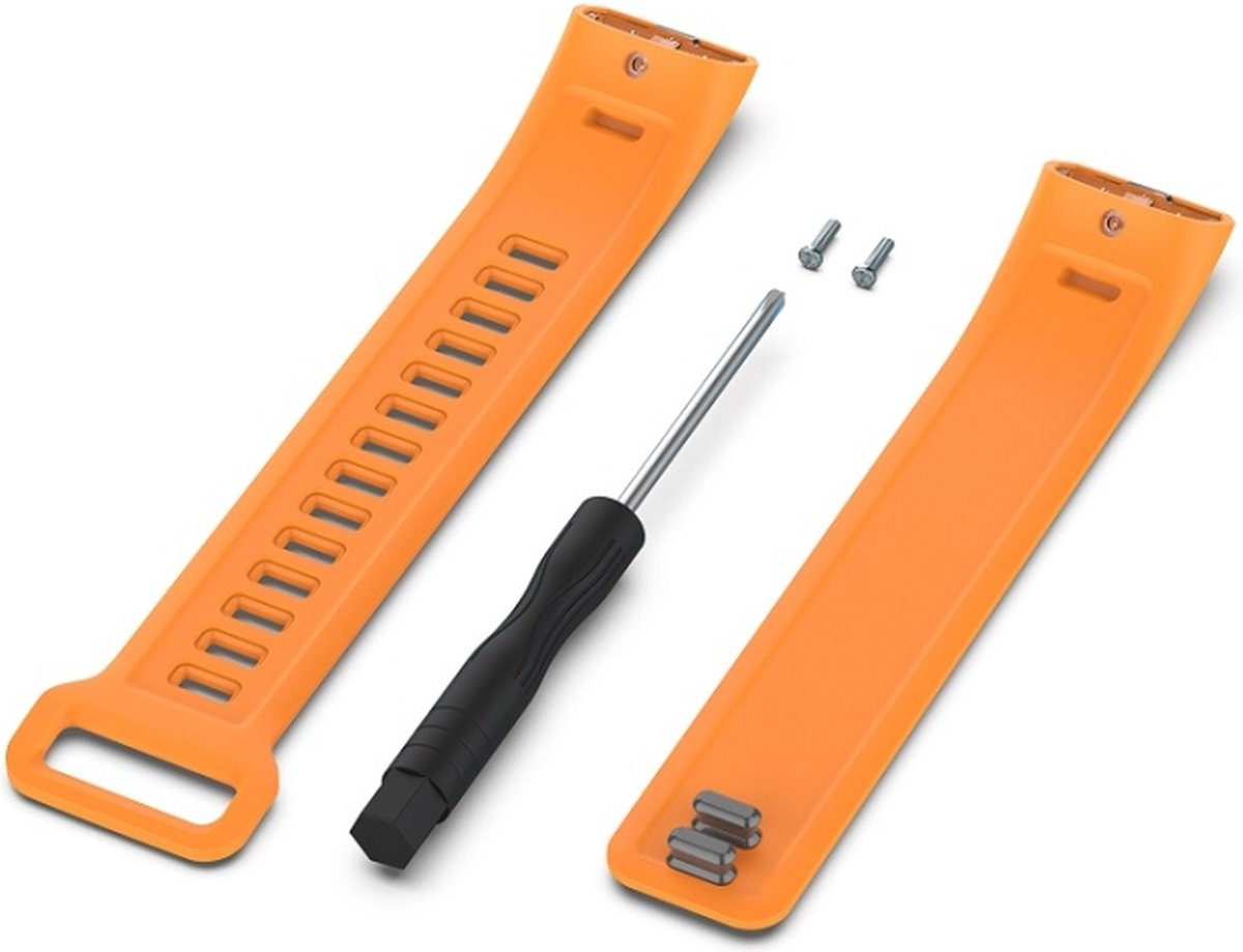Siliconen bandje - geschikt voor Huawei Band 2 / Band 2 Pro - oranje