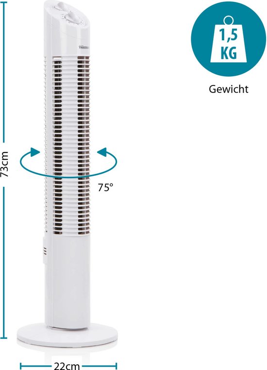 Tristar VE-5905 Torenventilator – 73 centimeter – Timerfunctie - Tristar