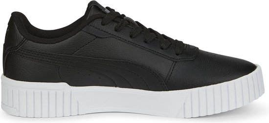 PUMA Carina 2,0 Jr Meisjes Sneakers - Zwart/Zilver - Maat 37,5