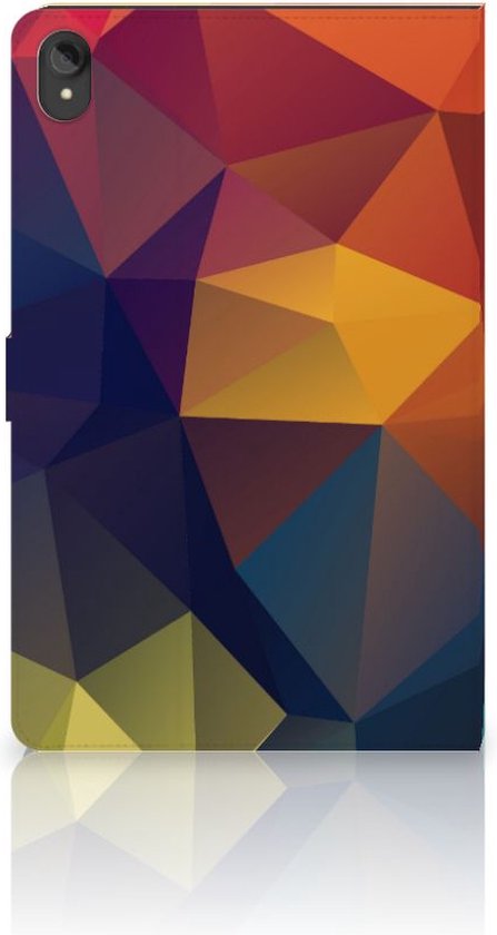 Bookcase avec naam Lenovo Tab P11 | Boîtier P11 Plus avec couleur polygonale standard