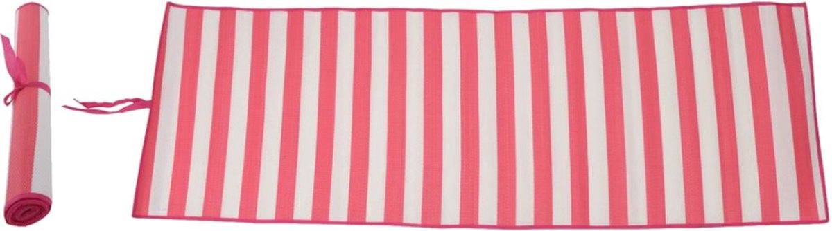 Strandmat PP 180x60 cm rood