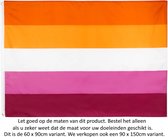 Lesbienne Vlag 90x60CM - LGBT - Pride - Regenboog Vlag - Lesbian Sunset Flag - Polyester