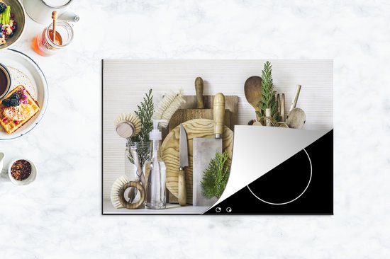 KitchenYeah® Inductie beschermer 81x52 cm - Keuken - Kookgerei - Bestek - Kookplaataccessoires - Afdekplaat voor kookplaat - Inductiebeschermer - Inductiemat - Inductieplaat mat