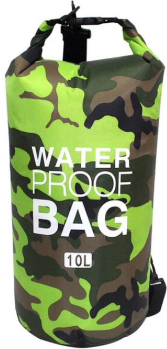 Drybag | Waterproof PVC tas | groen 10L | Waterdichte zak | Tas voor op het water | Waterproof Kanotas/zeiltas/boottas